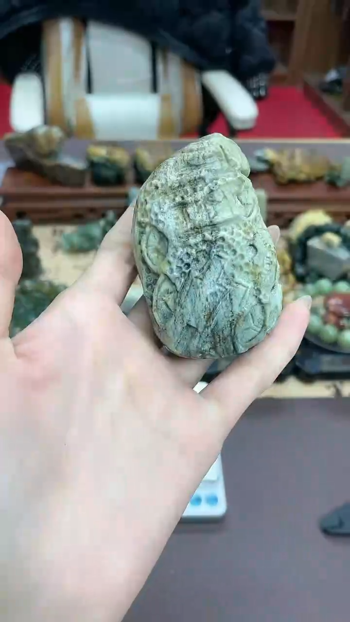 【闪购商品】岫岩河磨玉（透闪石质玉）手把未镶嵌手把宝藏