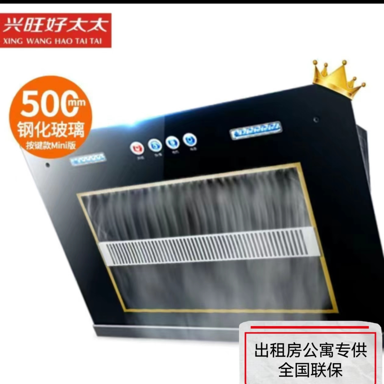 兴旺好太太抽油烟机大吸力侧吸家用厨房公寓出租屋小户型吸油烟机