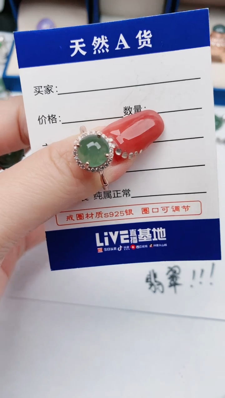 【闪购商品】翡翠1银S925镶嵌1