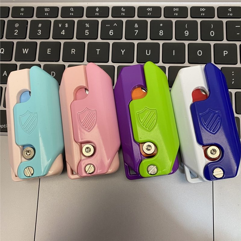 送折叠萝卜刀防风打火机点烟器可伸缩创意个性网红炫酷
