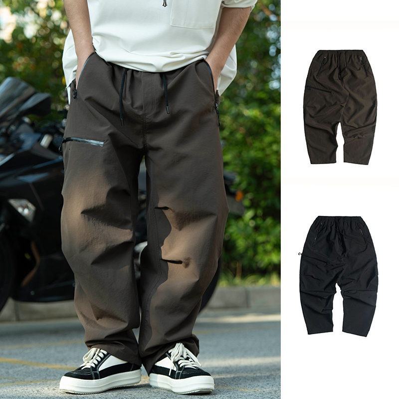 【机能速干户外冲锋裤】微锥宽松防风防水休闲运动伞兵裤工装裤5369