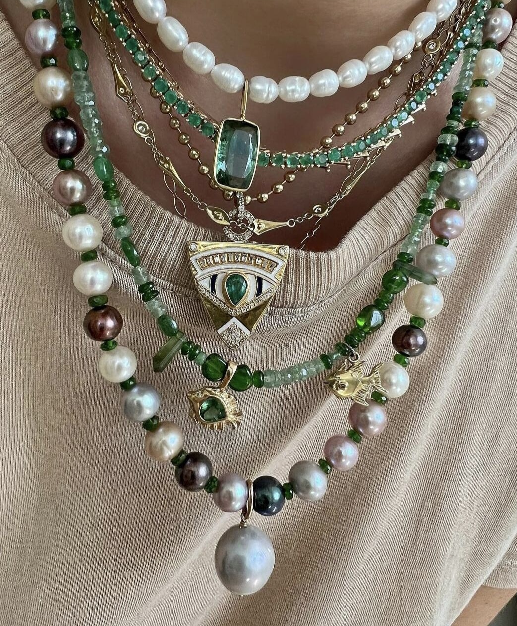 铜合金项链 铜合金项链【扣号】手链耳饰个性孤品小众首饰手工设计