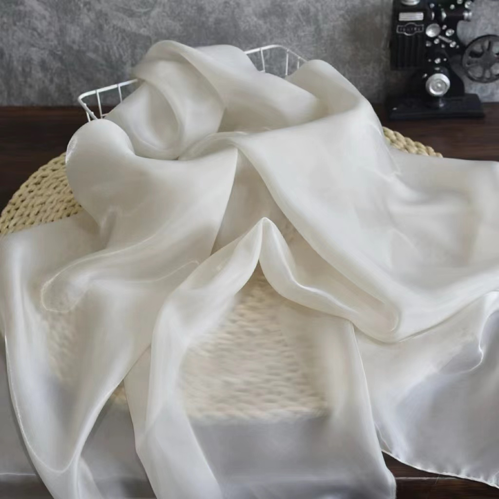 高精密度珠光欧根纱面料多色亮欧根纱可做汉服（裁剪后不支持退换）