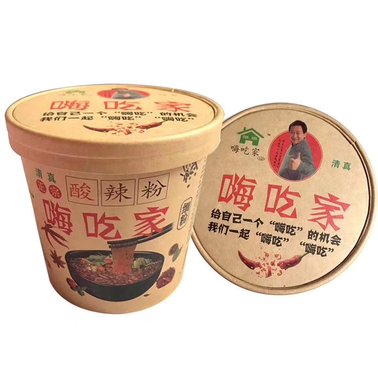 酸辣粉桶装嗨吃家整箱批发食即食鲜辣重庆红薯粉丝大桶方便便宜速