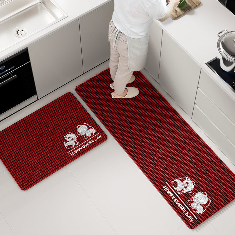 厨房专用地垫防滑防油可擦免洗脚垫吸油超大尺寸防水地垫地毯布艺