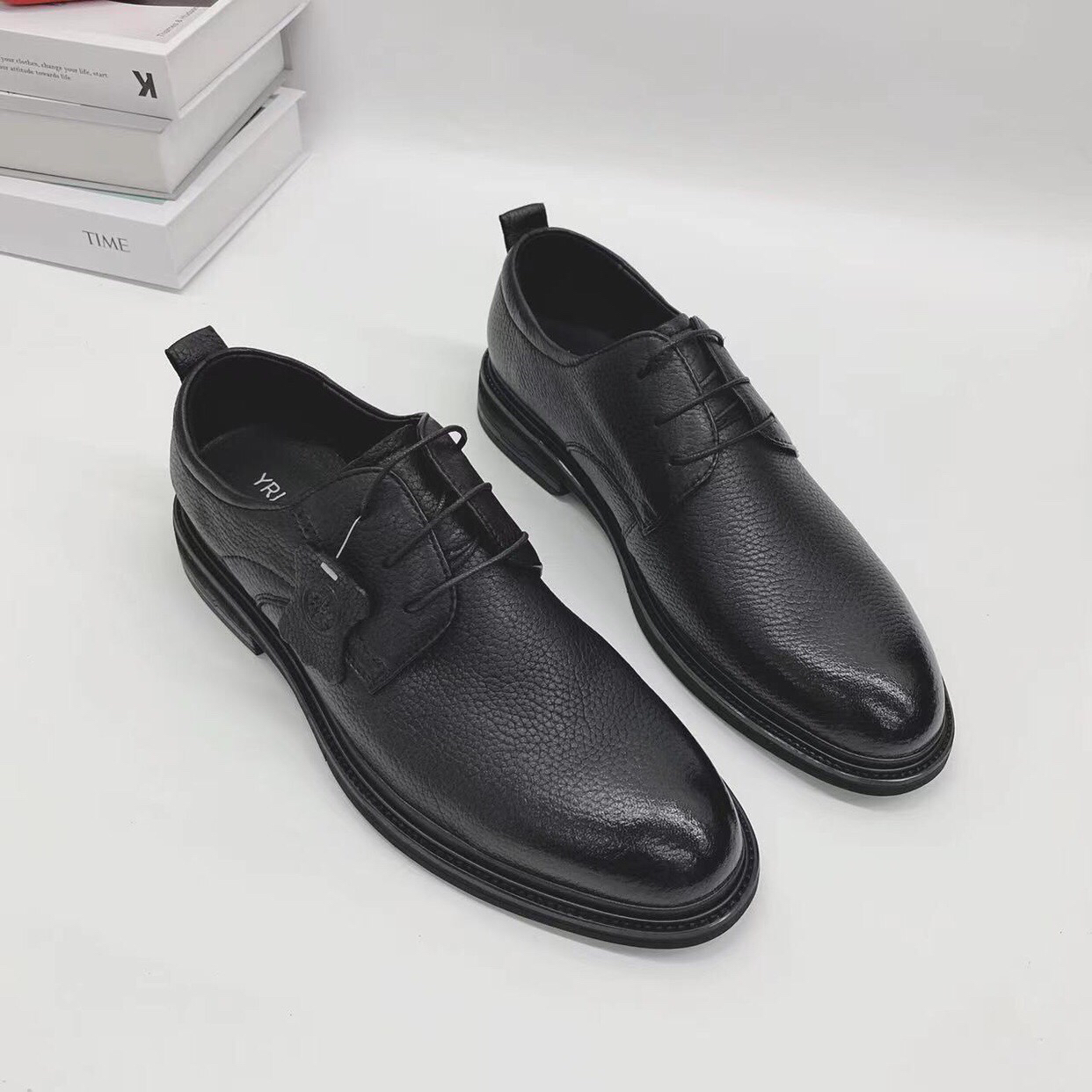 广州男鞋78-1161鹿皮材质 简约大气风商务正装皮鞋（尺码偏大一号）