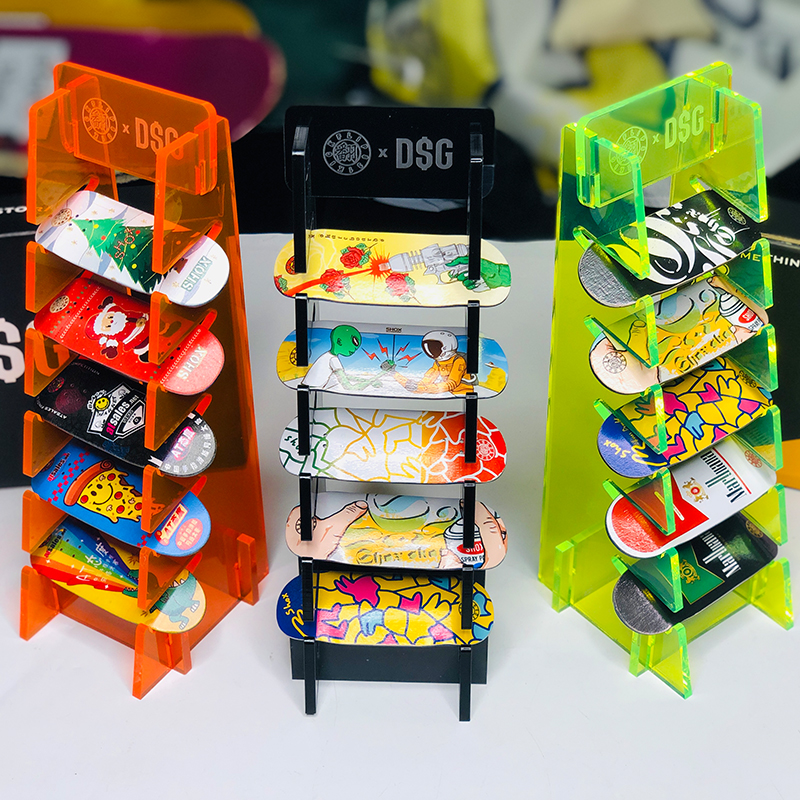 翻 X DSG手指滑板架翻TEAM专业手指滑板收纳归置架周边创意展示架