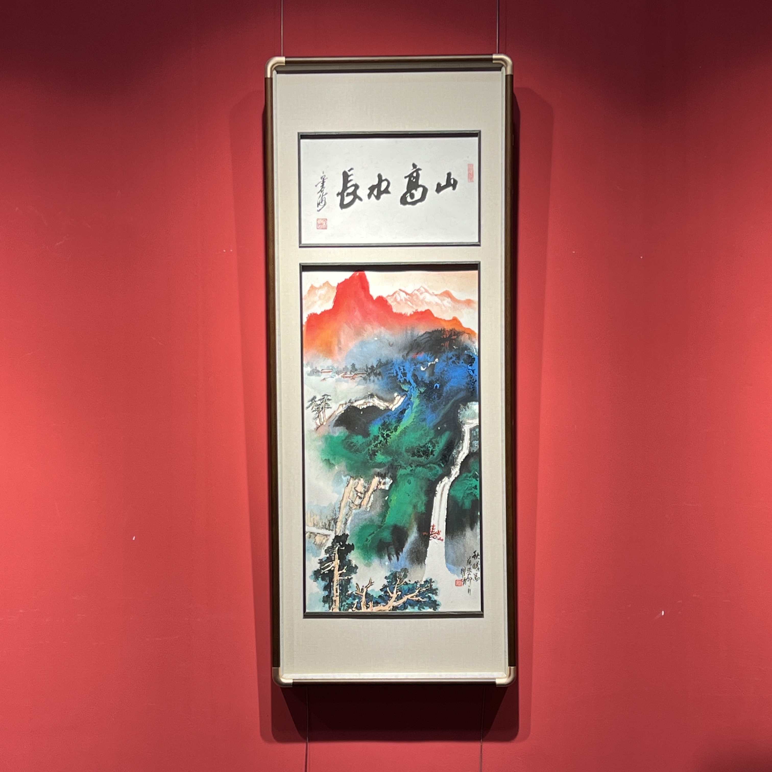 瞿塘老师泼墨泼彩山水画作品每平尺