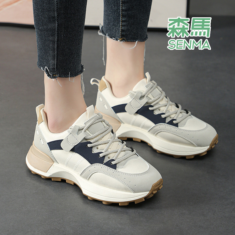 SENMA/森马秋季新款透气软底阿甘鞋鞋韩版百搭休闲运动女鞋
