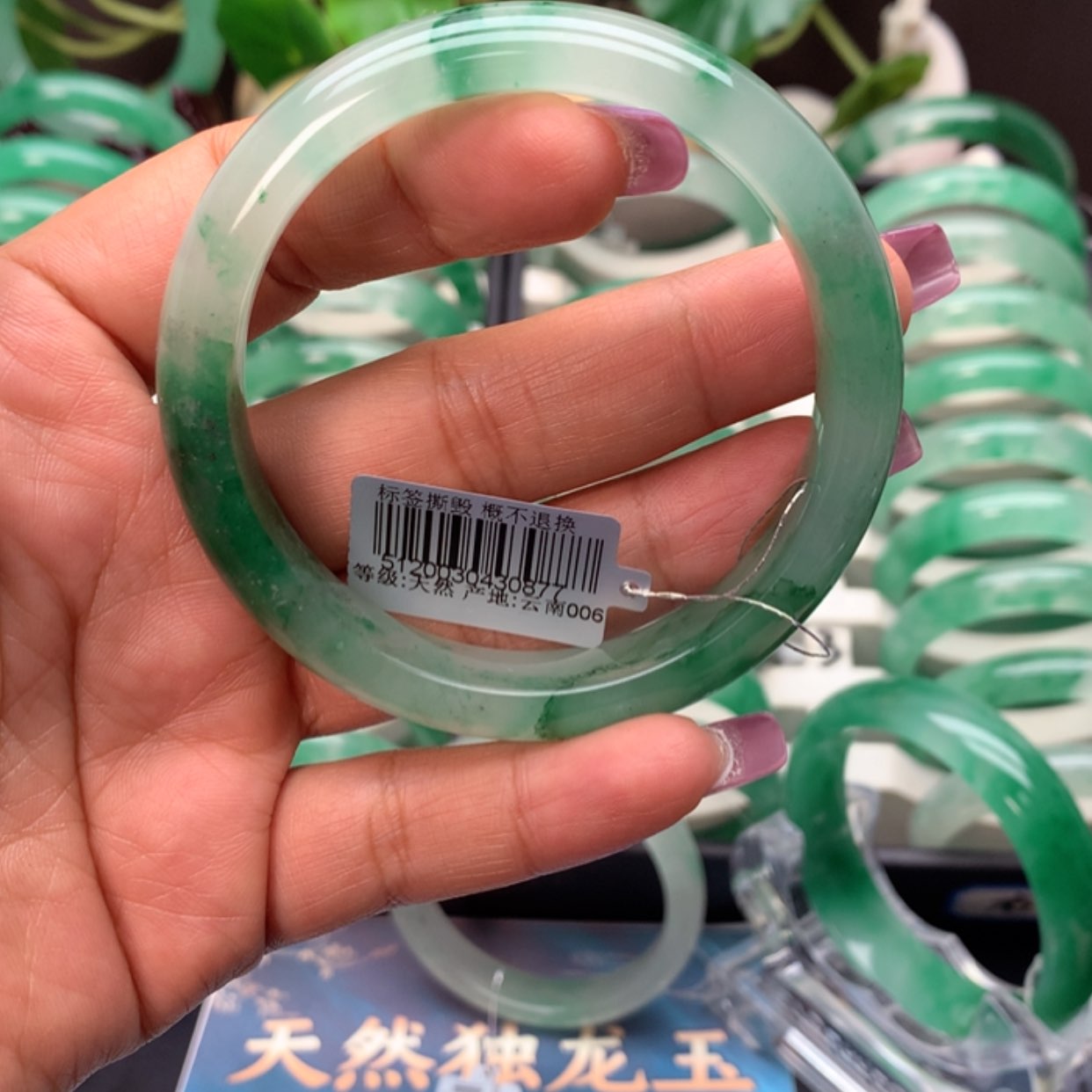 【闪购商品】石英质玉手镯未镶嵌在****人
