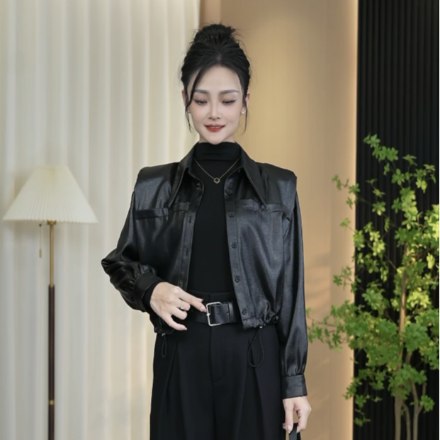 【支支定制】#983加绒百搭小外套显瘦气质时尚翻领设计感冬季