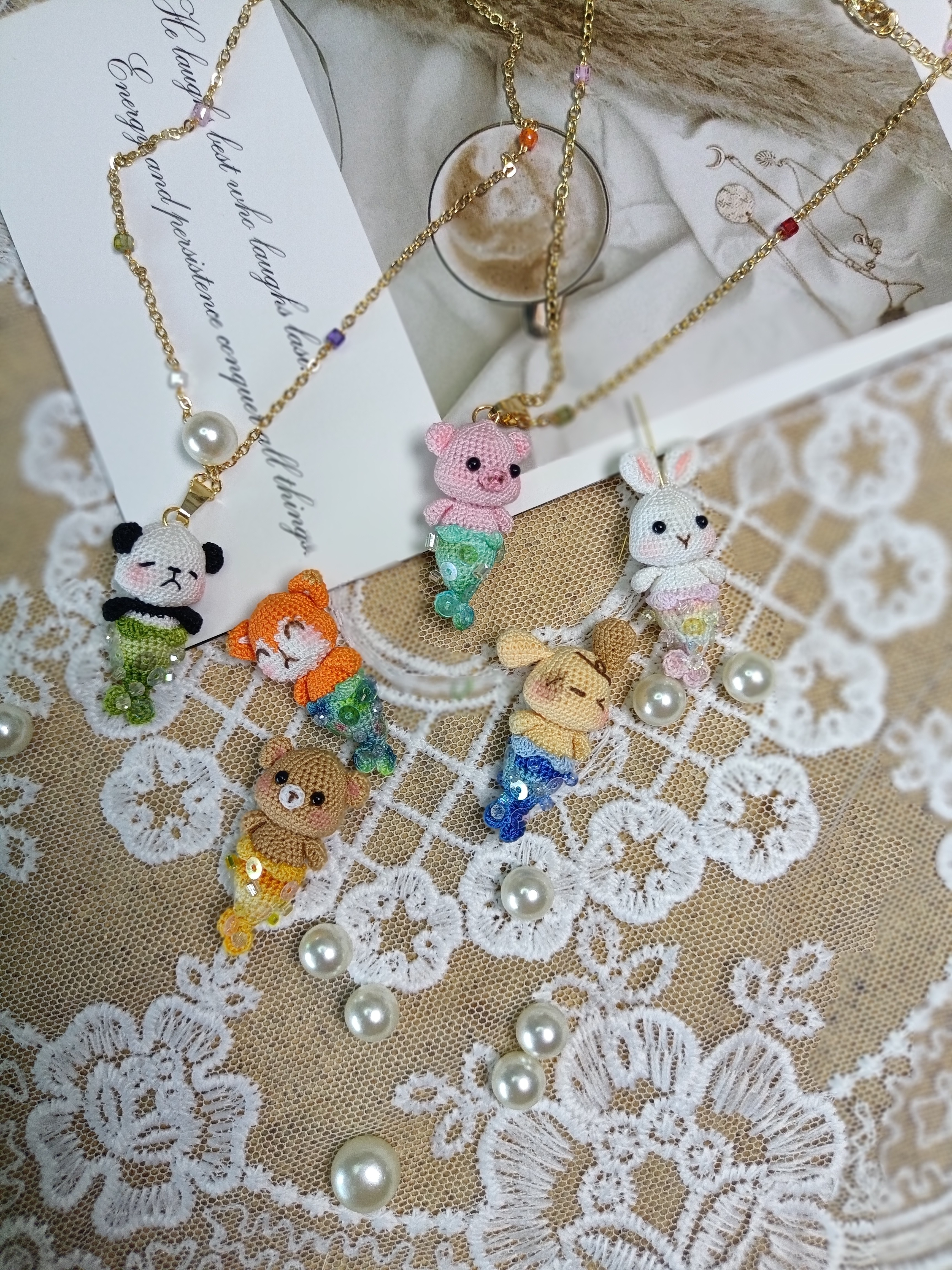 微钩胸针刺绣发夹