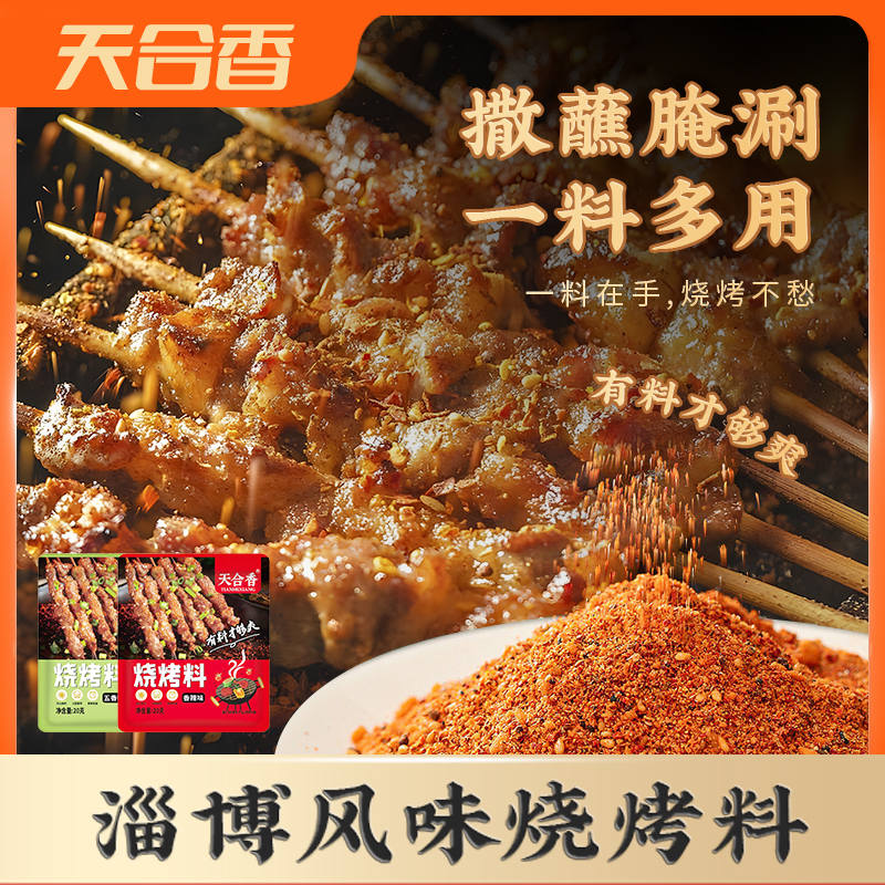 【多送4包，到手8包】烧烤料空气炸锅孜然粉烤肉蘸料撒料五香香辣味