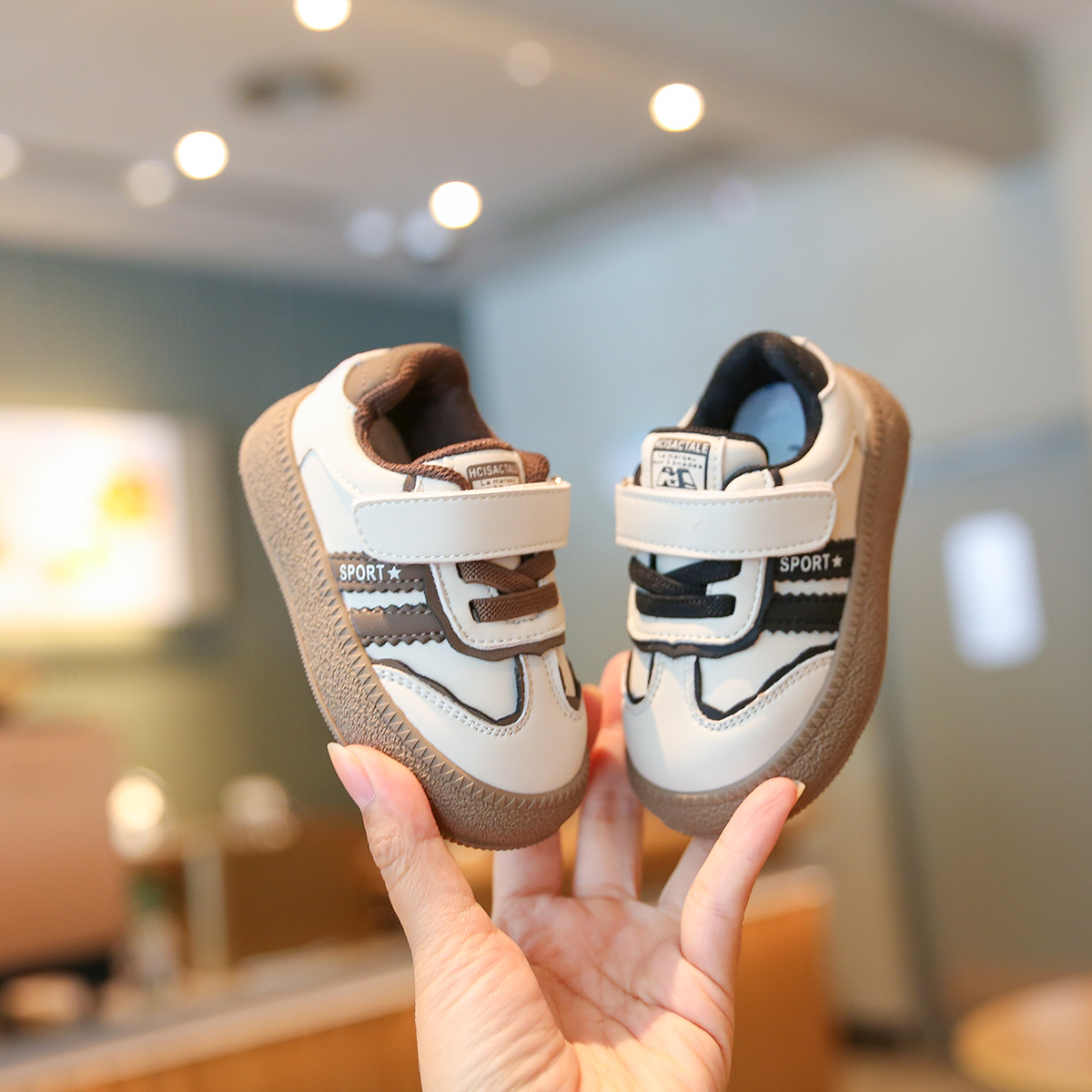 Sportmern宝宝鞋子软底婴儿小童德训鞋男宝学步鞋女童板鞋运动鞋