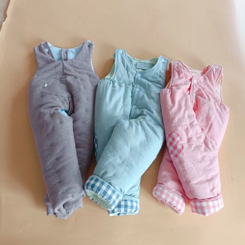 新生儿单件棉花裤手工不包脚加厚棉裤可以按身高体重定做保暖裤