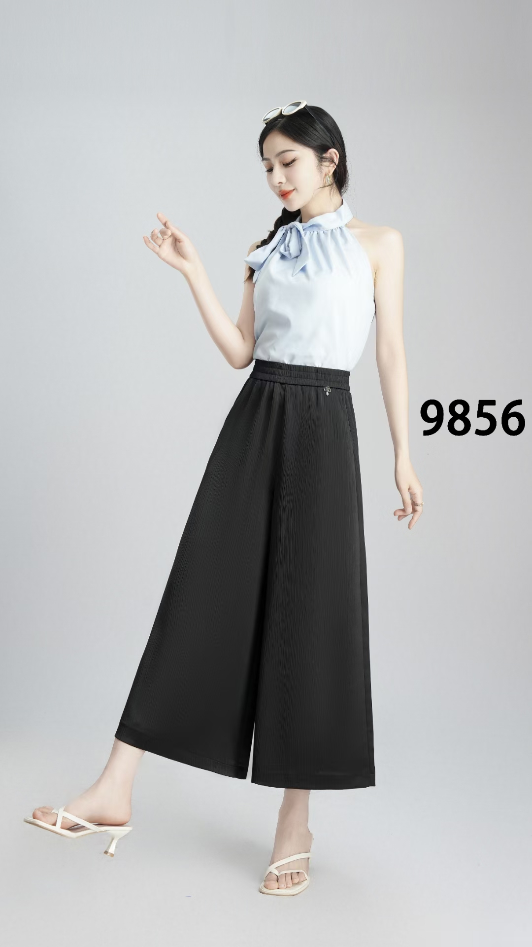 高品质时尚醋酸裙裤9856