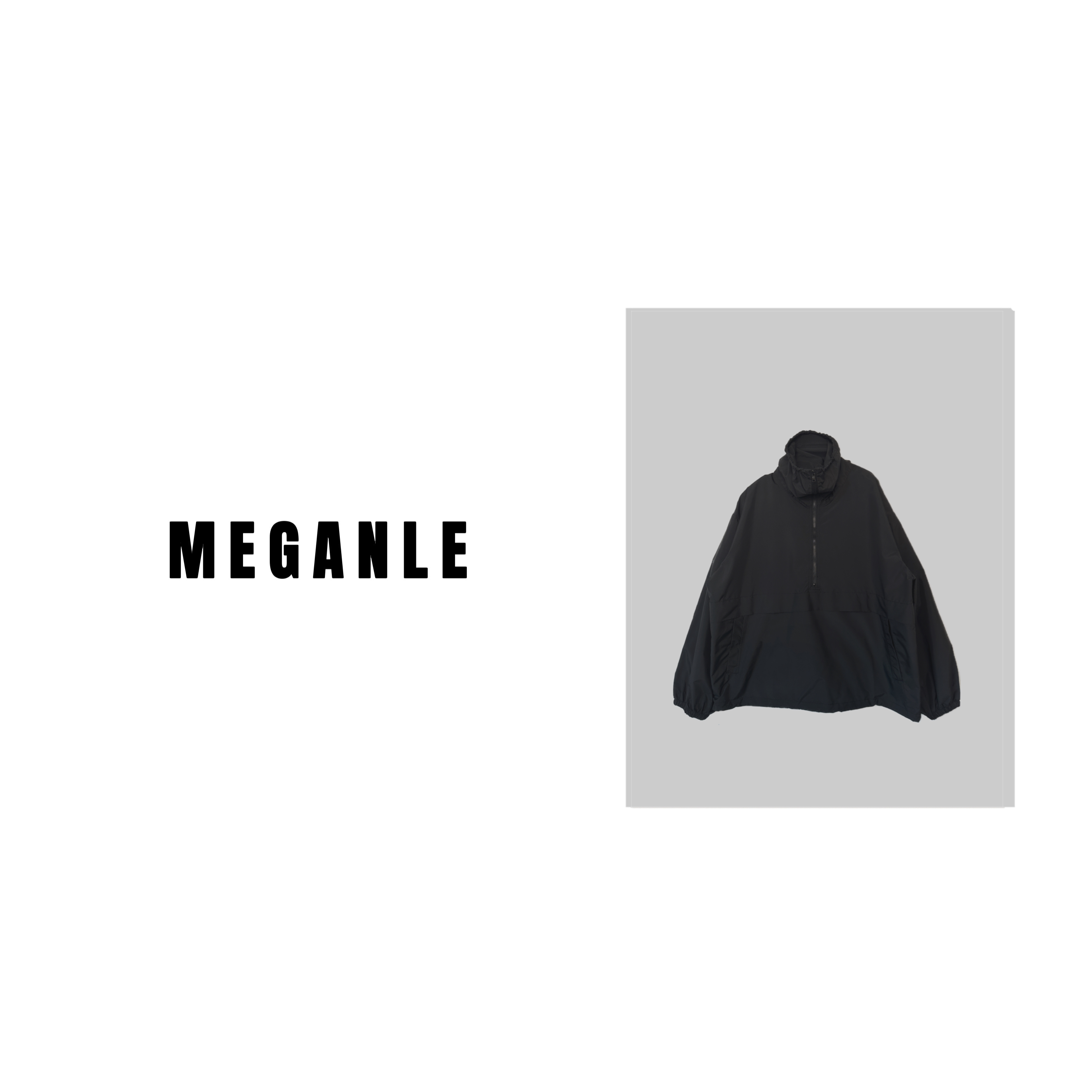 【薄款冲锋衣】MEGANLE 百搭休闲薄款高领套头冲锋衣短外套2023166