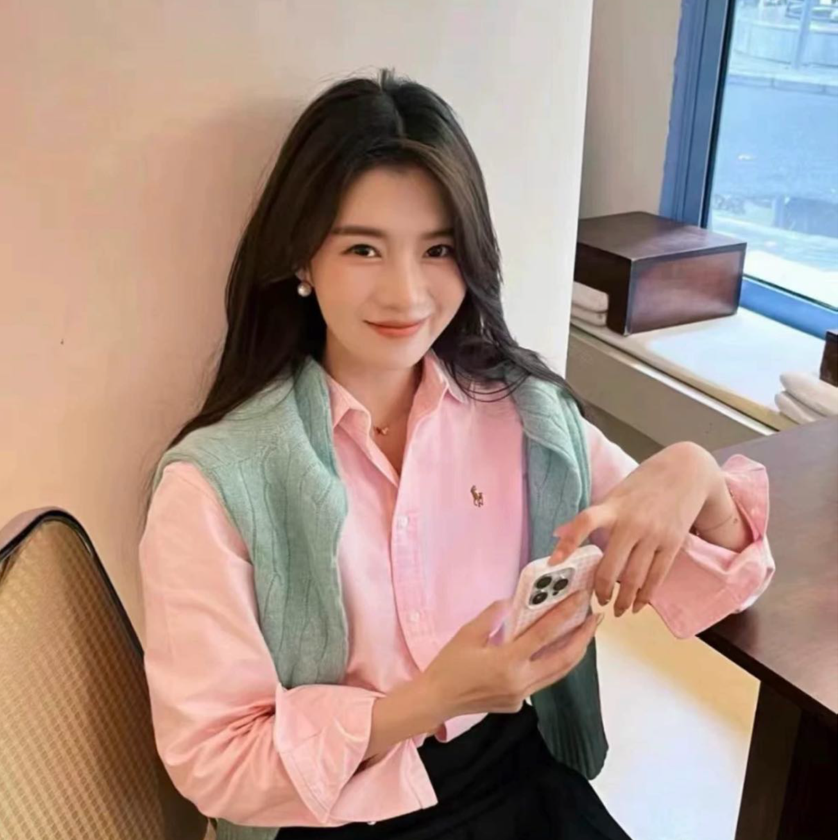 Ralph Lauren/拉夫劳伦彩色刺绣标牛津衬衫 专柜大童款 WW1039