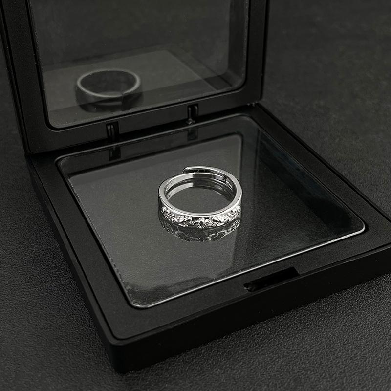 合金戒指 貔貅可调节男戒潮流简约百搭ins个性冷淡风男生开口指环