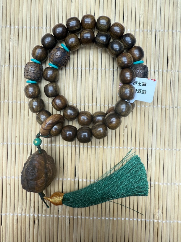 020沉木雕刻手串