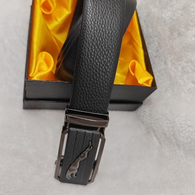 百搭扣头层牛皮自动扣高档真皮黑色轻奢男式休闲时尚男款潮流奢侈