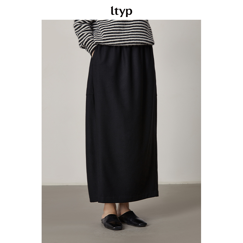 ltyp旅途原品｜可机洗冬季O型半身裙显瘦百搭款半裙女春Y105234175