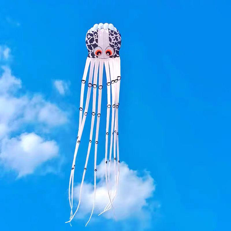 奥利奥章鱼软体风筝潍坊新款大型抗风无骨架易飞