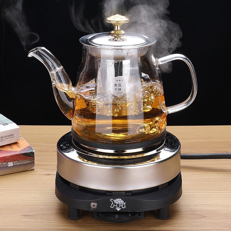 【小扬哥推荐】煮茶器套装耐热养生玻璃煮茶炉蒸汽煮茶壶加热小电