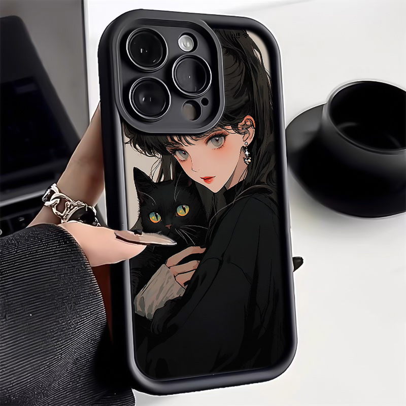 【专享0.01】可爱猫咪女孩iphone14手机壳13promax新款15全包防摔