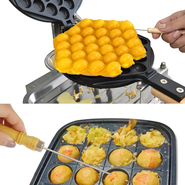 木柄不锈钢鸡蛋仔挑针  章鱼小丸子工具配件  钢针挑针  烘焙工具