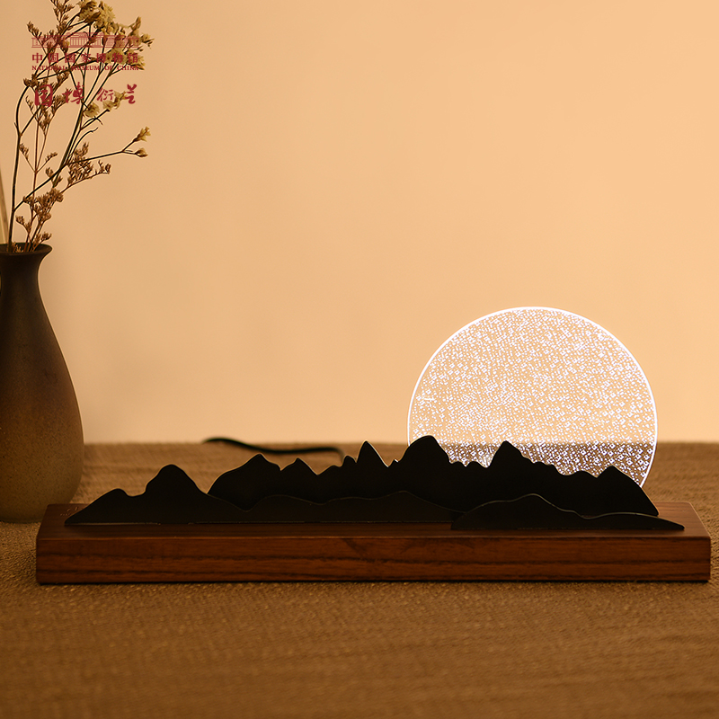 中国国家博物馆溪山晓月小夜灯创意国风生日博物馆女生礼物台灯