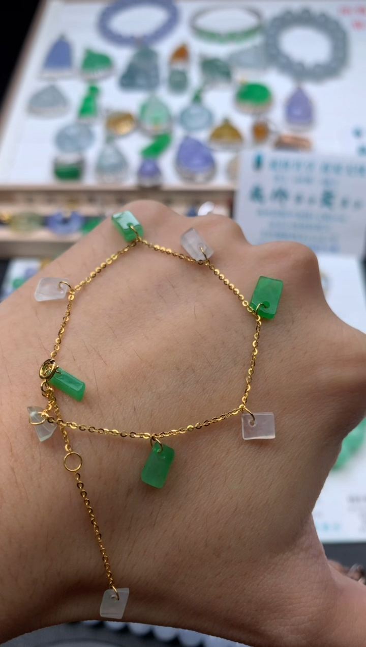 【闪购商品】定制翡翠18K金镶嵌模式推广期48小时鉴赏期