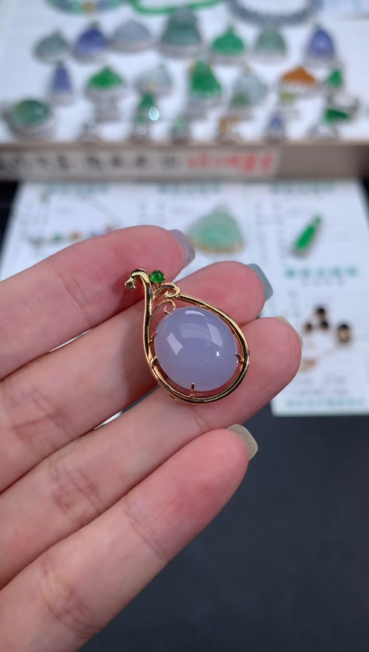 【闪购商品】定制翡翠18K金镶嵌模式推广期48小时鉴赏期