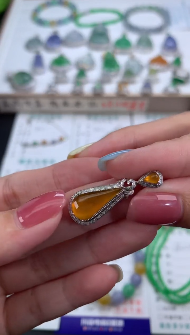 【闪购商品】定制翡翠18K金镶嵌模式推广期48小时鉴赏期
