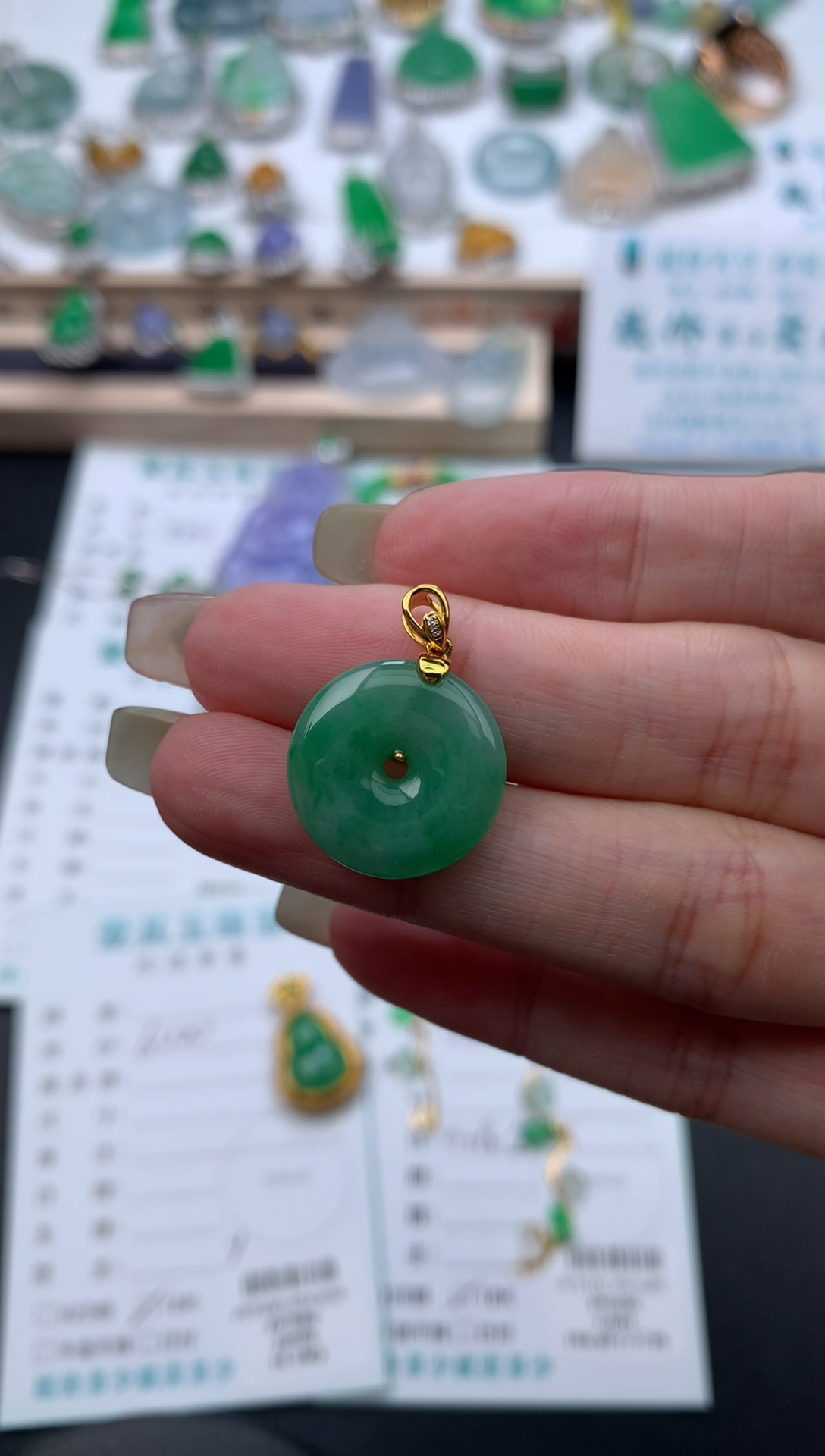 【闪购商品】定制翡翠18K金镶嵌模式推广期48小时鉴赏期