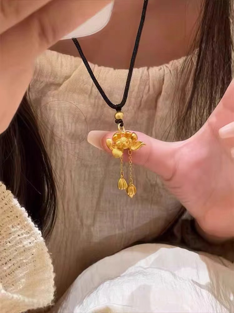 铜合金布艺项链 6234 编织精美时尚项链