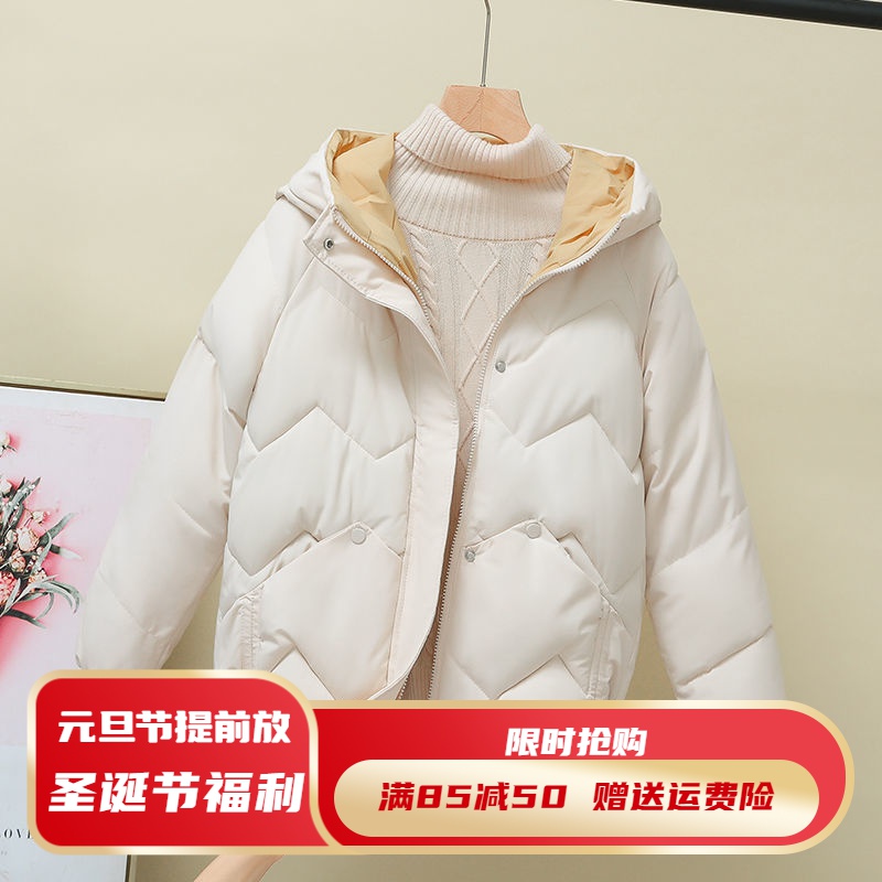 雪中飞羽绒羽绒服女港风宽松棉袄2023年新款冬季韩版加厚短款棉衣