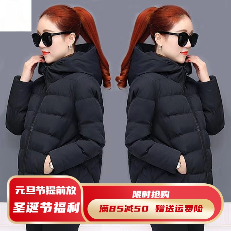 雪中飞羽绒羽绒服新款反季大码韩版宽松显瘦百搭连帽轻薄棉衣短款