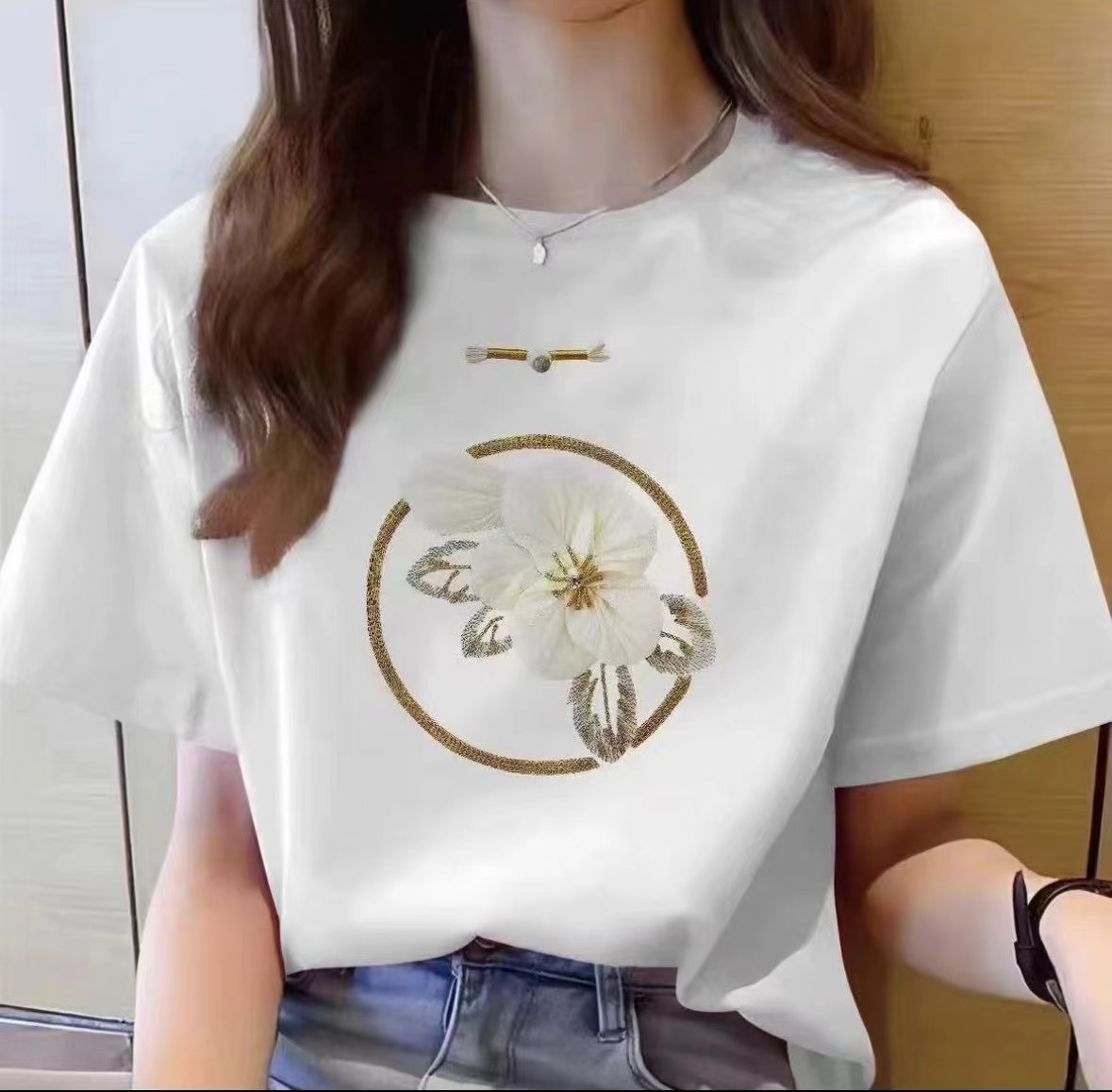 【印花款】2024新款潮流圆领印花短袖时尚休闲百搭情侣宽松T恤A91可