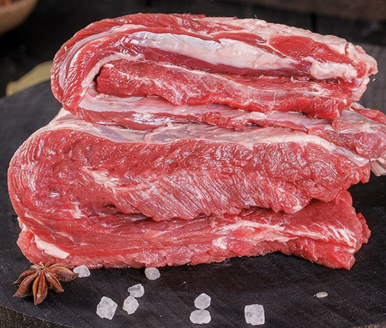 本地散养黄牛牛腩肉