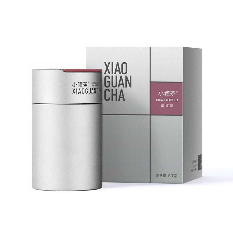 小罐茶 特级滇红茶 原料精选自云南凤庆 银多泡装茶叶礼盒50g
