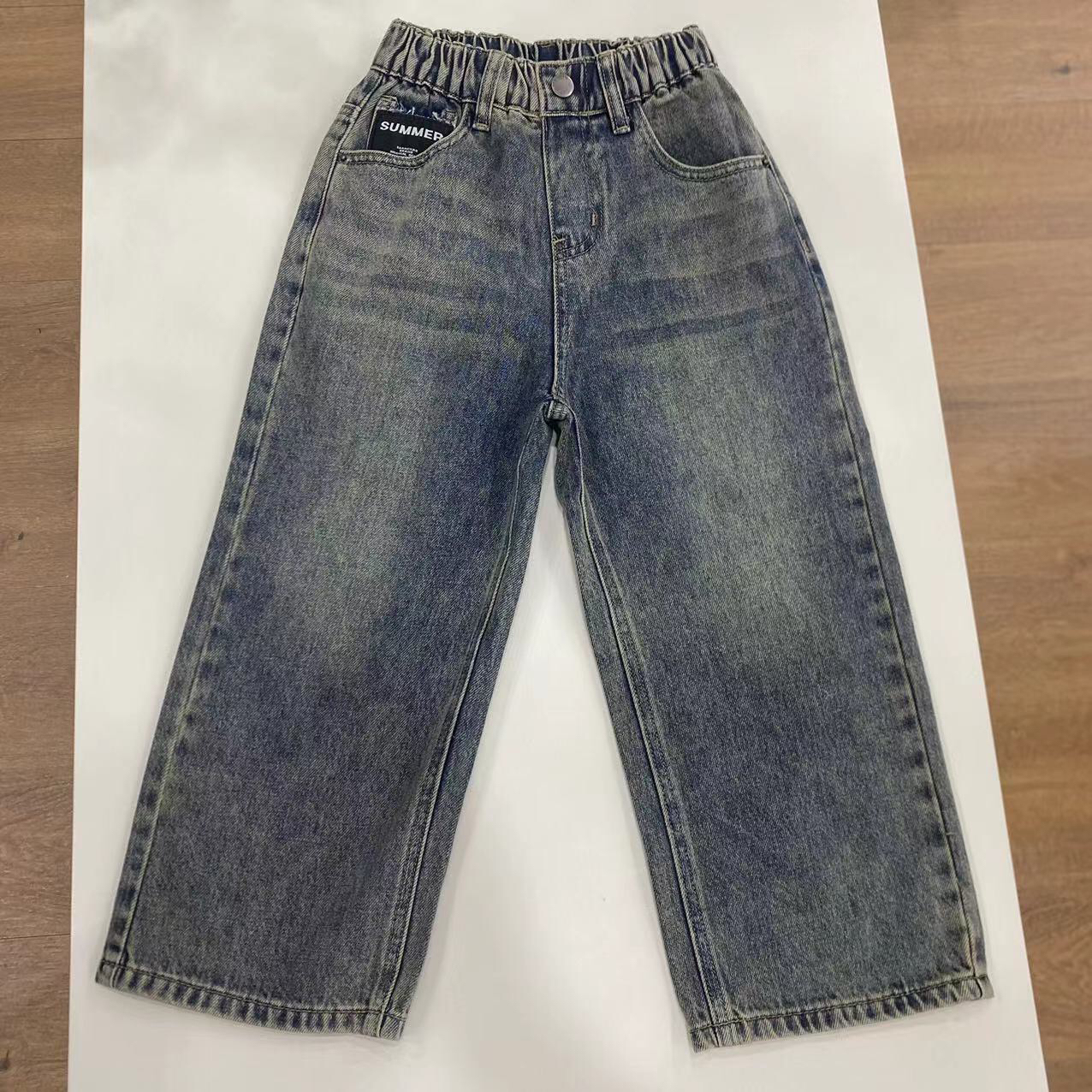  2510     秋季中大童牛仔裤     T