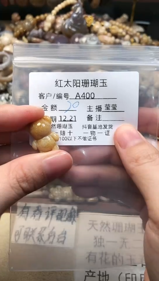 【闪购商品】硅化珊瑚（珊瑚玉）颈饰未镶嵌400