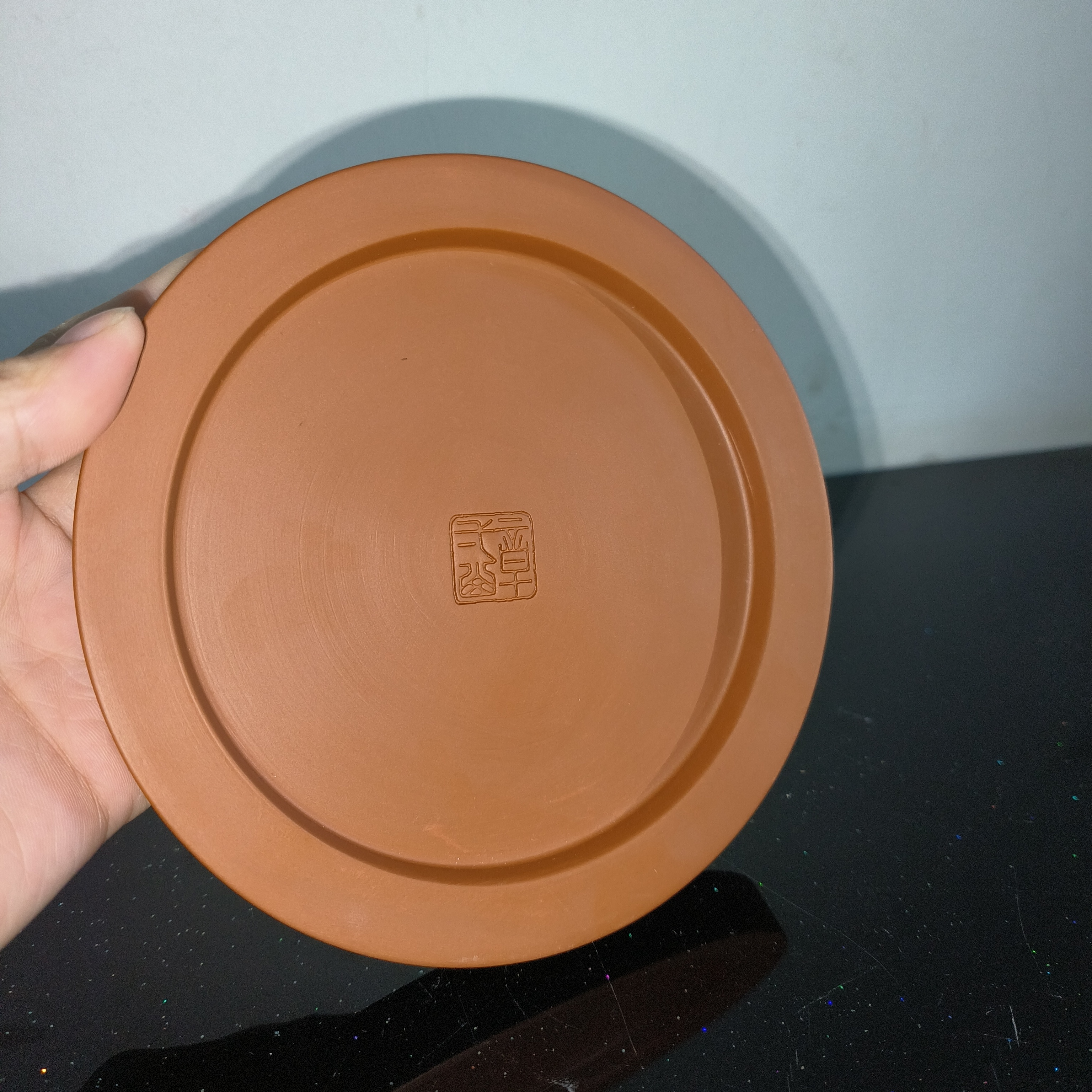 章一山红泥可养砂铫壶壶承隔热垫正反两面可用放置垫工夫茶具配件