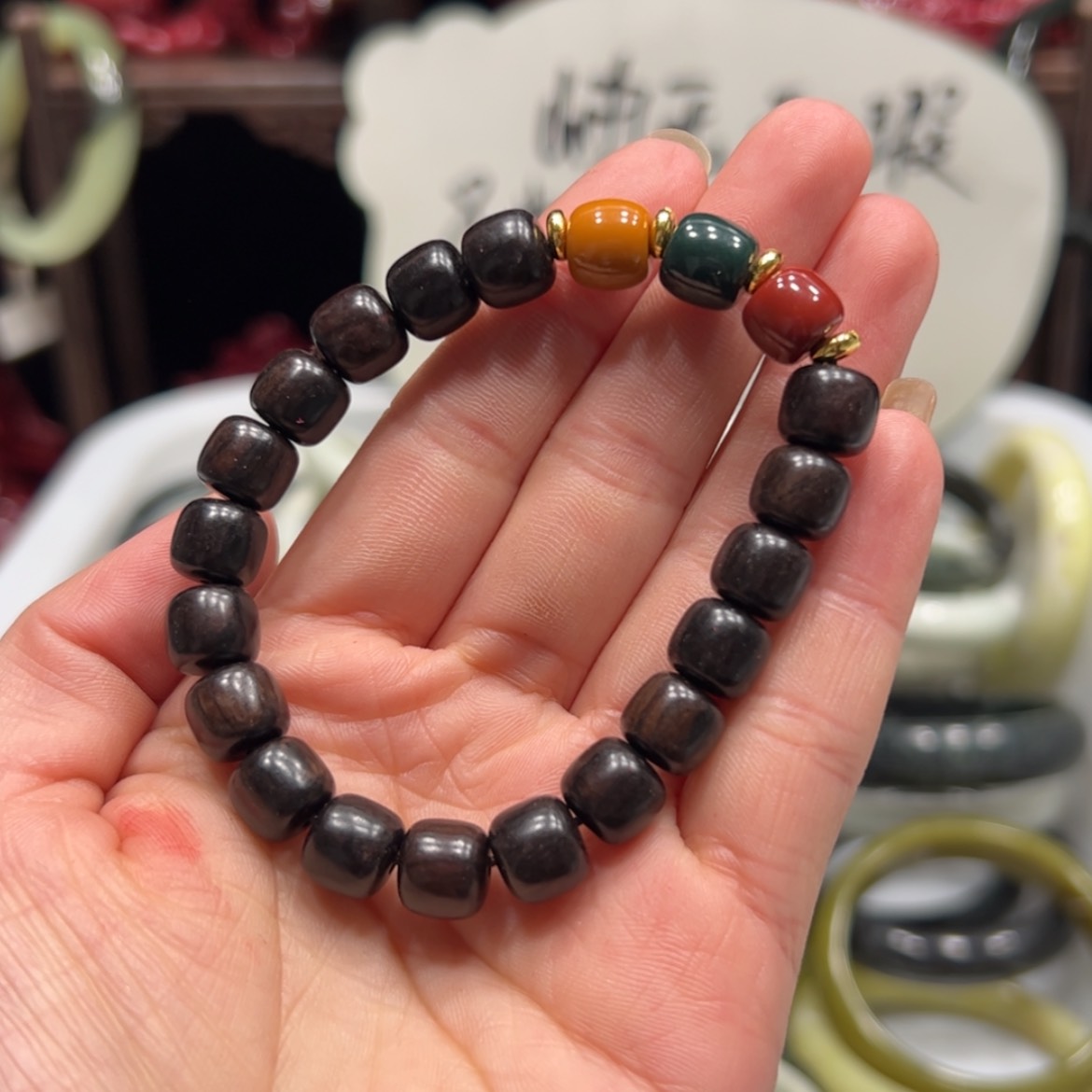 【闪购商品】蛇纹石玉手镯未镶嵌
