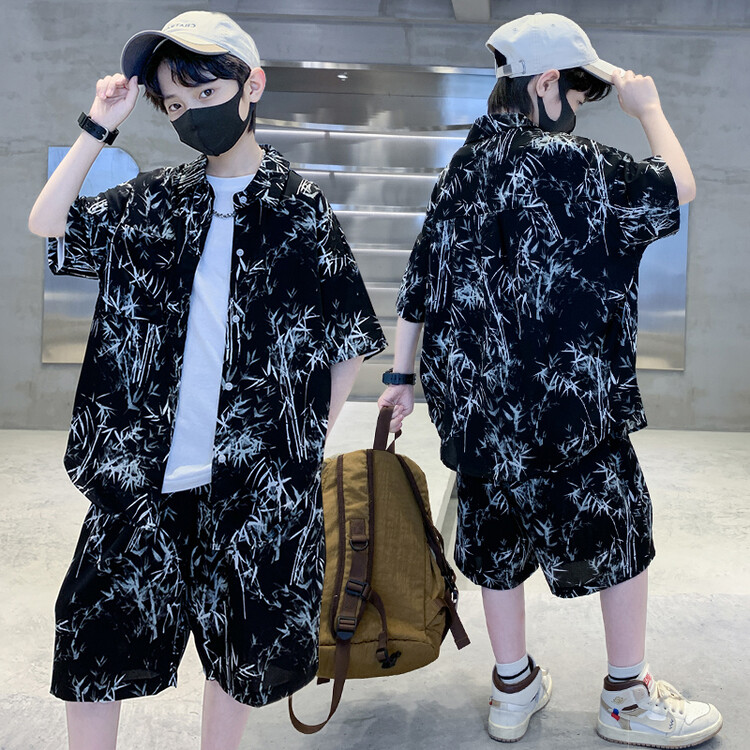 2024新款儿童装男童夏装短袖套装夏季中大童男孩中国风帅气夏款潮