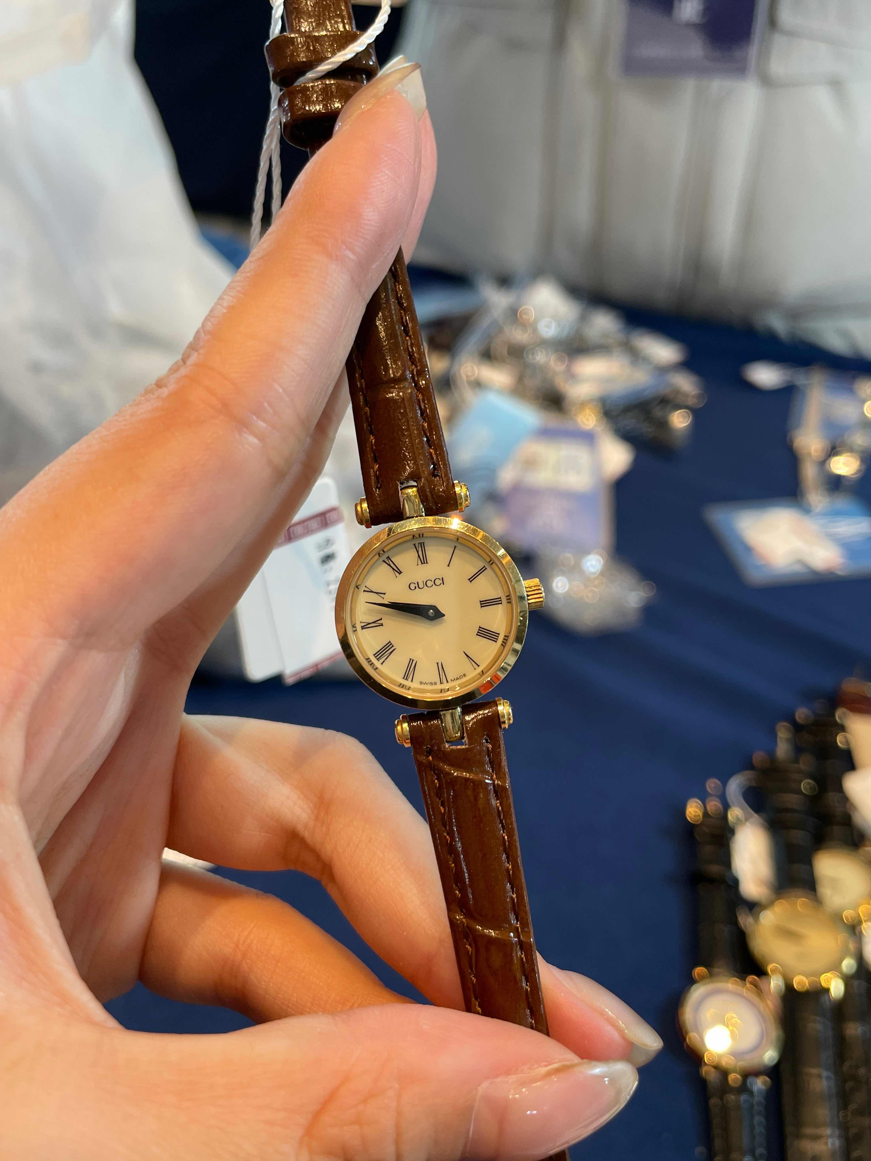 95新 GUCCI/古驰  石英腕表21mm/公价18999/WH5209/表展