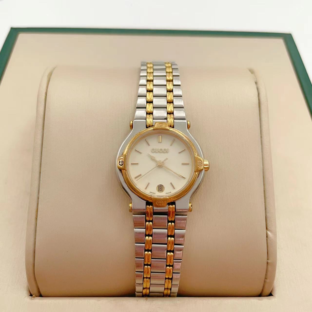 95新 GUCCI/古驰  石英腕表24.5mm/公价18999/WH3102