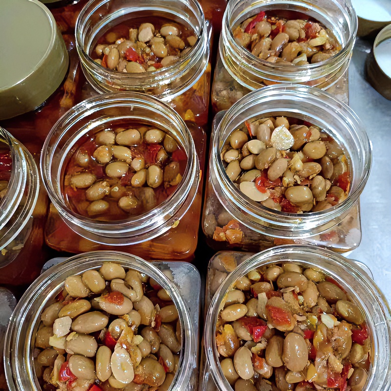 【皖农粮】安徽安庆农家手工制作下饭菜辣椒黄豆辣黄豆400g起瓶装