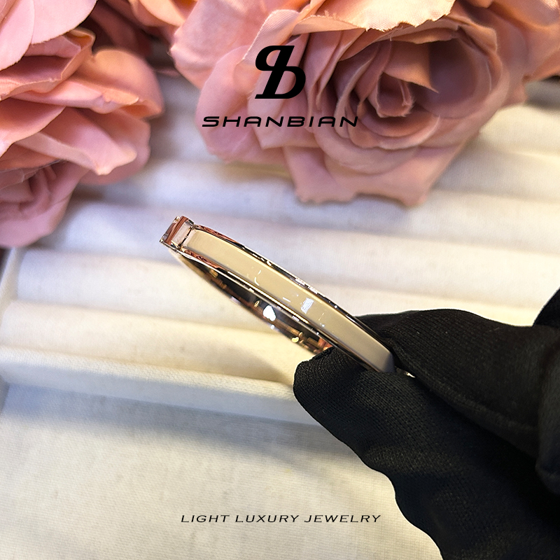 合金手镯 【V金版本】精工CNC 经典奶茶色手镯1168平替好物